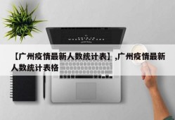 【广州疫情最新人数统计表】,广州疫情最新人数统计表格