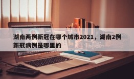 湖南两例新冠在哪个城市2021，湖南2例新冠病例是哪里的