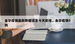 金华疫情最新数据消息今天新增，金华疫情5例
