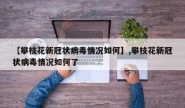 【攀枝花新冠状病毒情况如何】,攀枝花新冠状病毒情况如何了