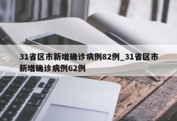 31省区市新增确诊病例82例_31省区市新增确诊病例62例