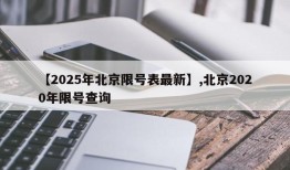 【2025年北京限号表最新】,北京2020年限号查询